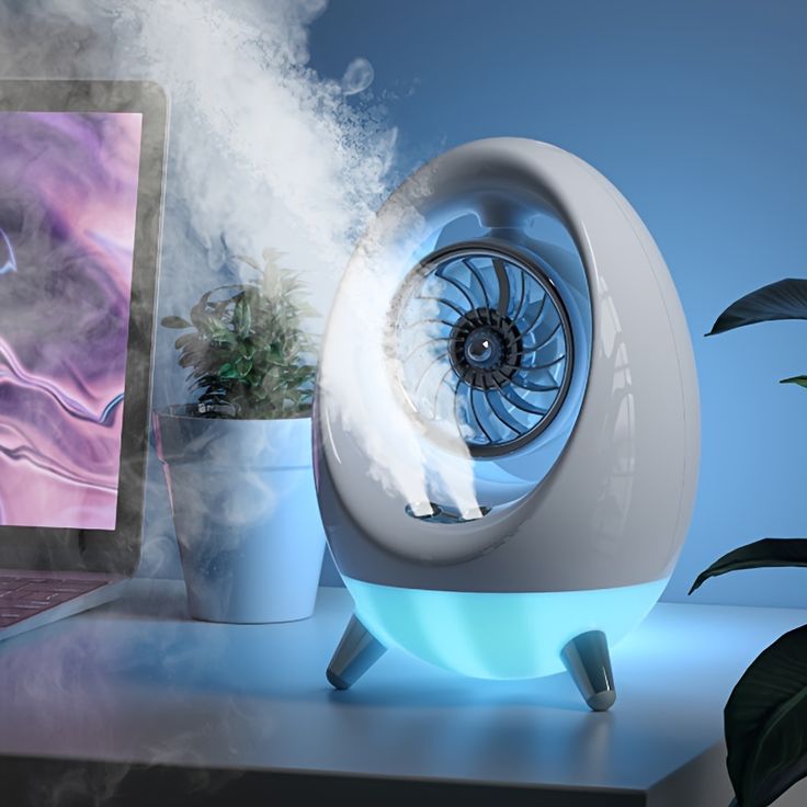 Spray cold air fan