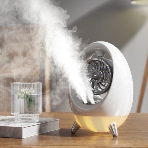 Spray cold air fan